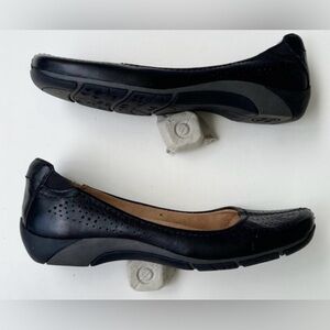 Naturalizer Smooth Black Perforated Leather Ballet Flat w All-Day Comfort-Size 7